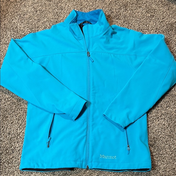 Marmot Jackets & Blazers - Marmot Blue and Black Fleece Jacket